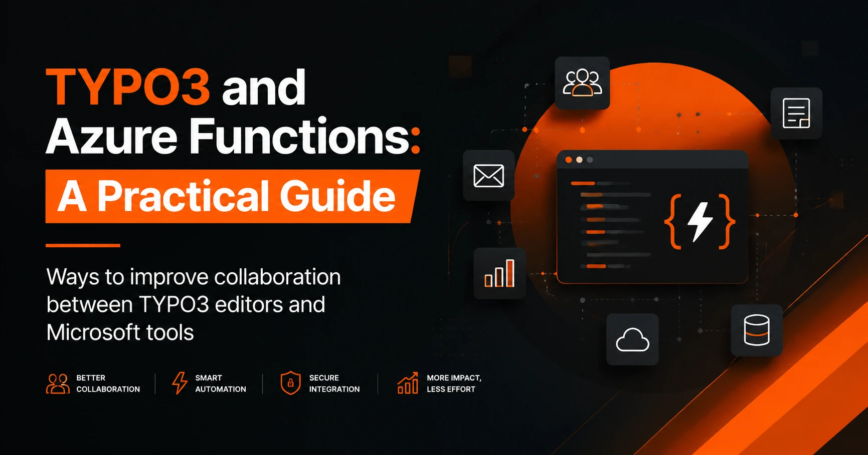 TYPO3 CMS connected with Azure Functions for Microsoft integrations