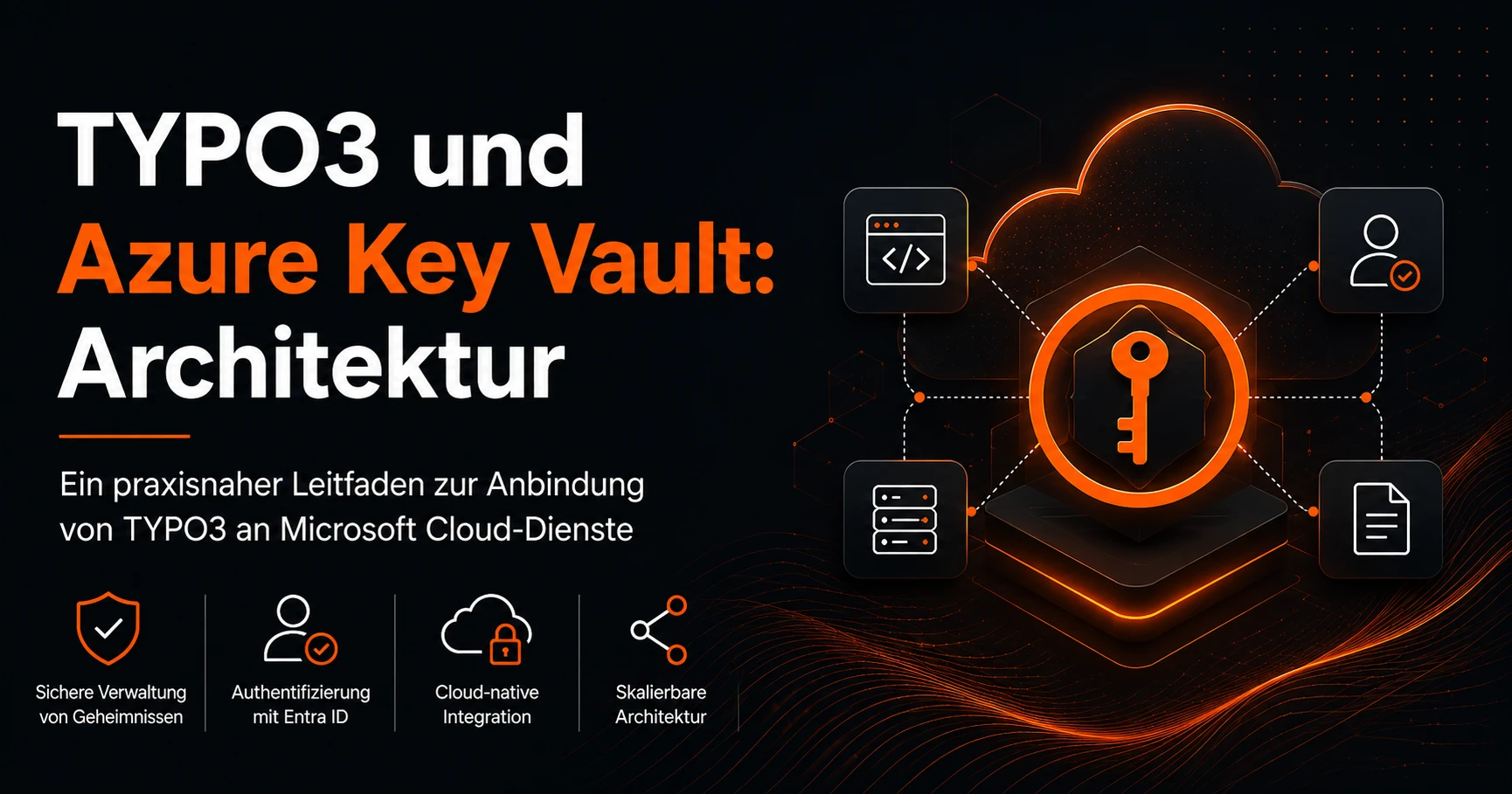 TYPO3-Architektur mit Azure Key Vault für sichere Cloud-Integrationen